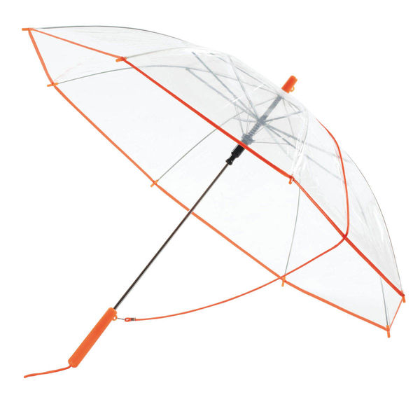 Achat parapluie publicitaire Transparent Orange