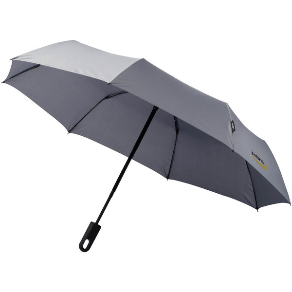 Parapluie Automatique Blanc Imprime Gris