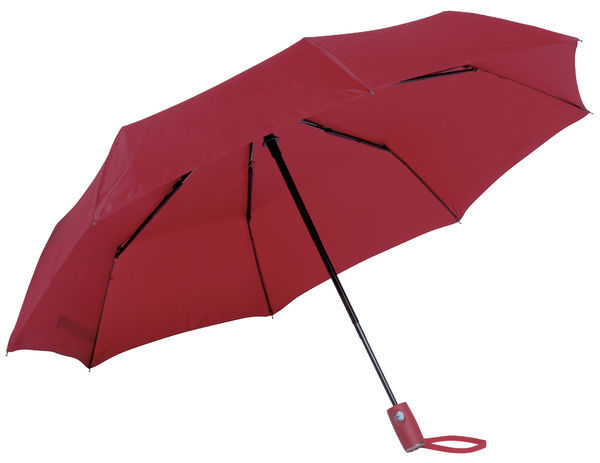 Parapluie Automatique Noir Personnalisable Rouge foncé
