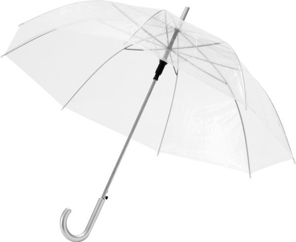 Parapluie Automatique Transparent Personnalise Blanc translucide