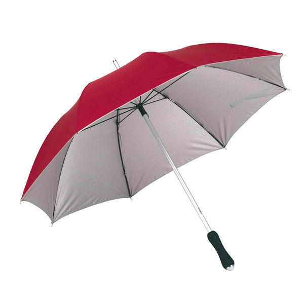 Parapluie bi color Rouge Argente