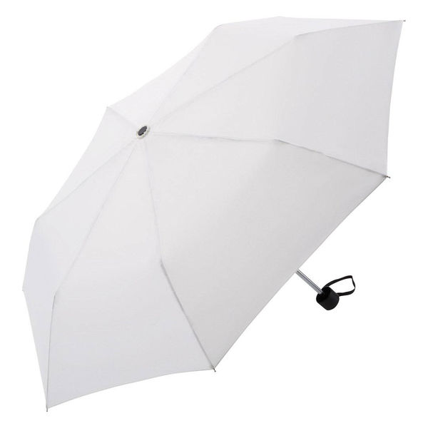 Parapluie de poche publicitaire manche pliant Blanc