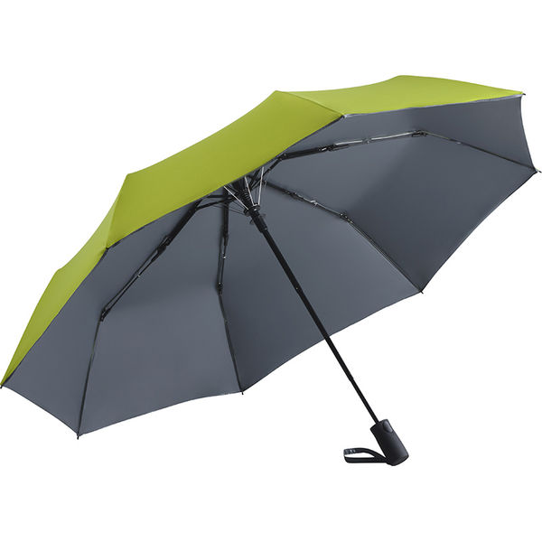 Parapluie de poche personnalisable |Ouverture automatique Lime Gris