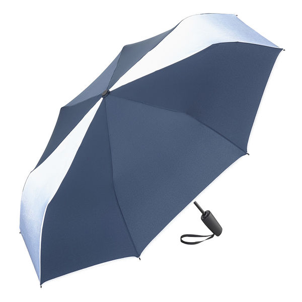 Parapluie de poche personnalisable|Réfléchissant Marine