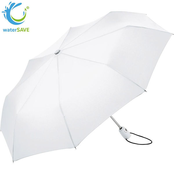 Parapluie de poche publicitaire|Soft Touch Blanc cassé