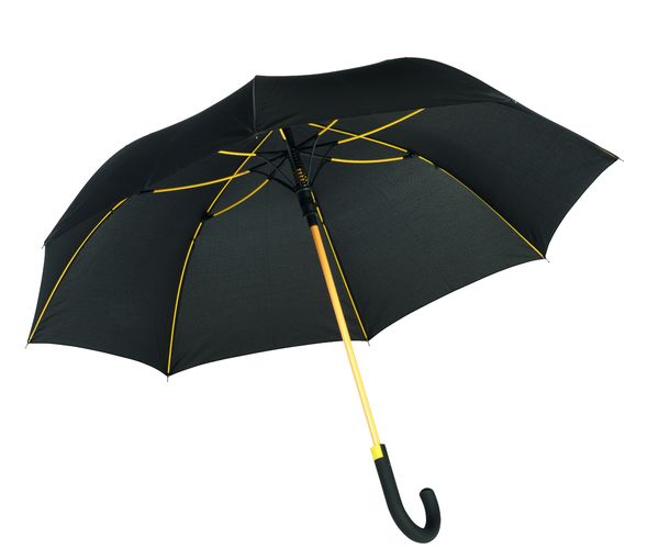 Parapluie publicitaire automatique|CANCAN Jaune Noir