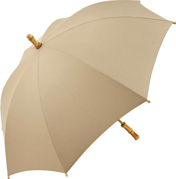 Parapluie publicitaire bamboo Beige