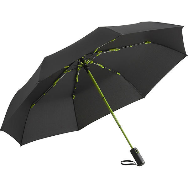 Parapluie de poche publicitaire | Folix Noir Lime