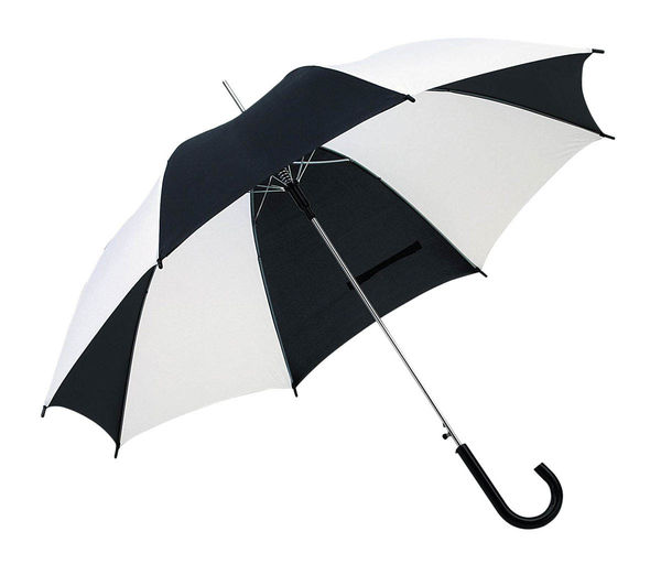parapluie publicitaire métal Noir Blanc