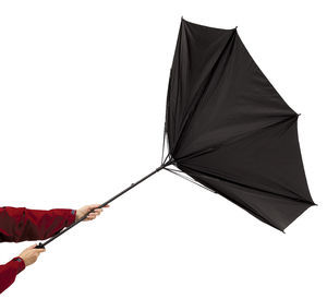 Grand parapluie publicitaire Golf Noir 2
