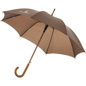Parapluie Automatique Canne Personnalise Marron 1