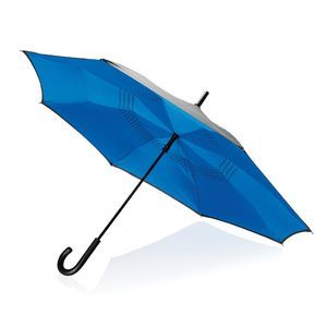 Parapluie Fivre Verre Reversible Personnalise Bleu