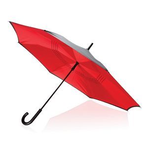Parapluie Fivre Verre Reversible Personnalise Rouge