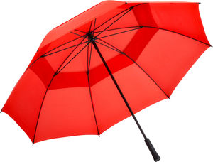 Parapluie golf publicitaire manche droit Rouge 1