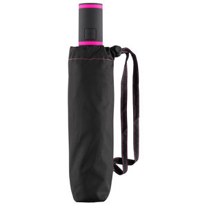 Parapluie personnalisable de poche PET|recyclé Noir Magenta 3