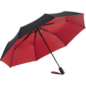 Parapluie de poche personnalisable |Ouverture automatique Noir Rouge
