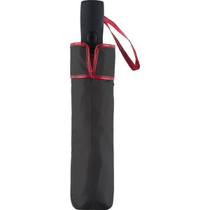 Parapluie de poche personnalisable |Ouverture automatique Noir Rouge 1