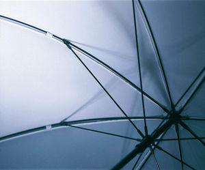 Parapluie publicitaire evenement Blanc 2