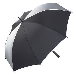 Parapluie publicitaire|Golf réfléchissant Noir 1