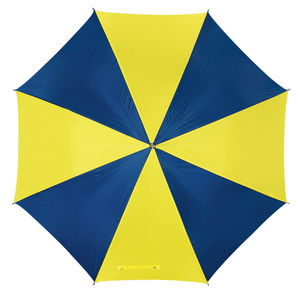 parapluie publicitaire métal Bleu Jaune