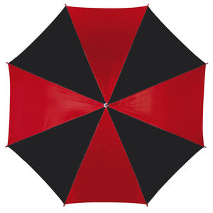 parapluie publicitaire métal Noir Rouge
