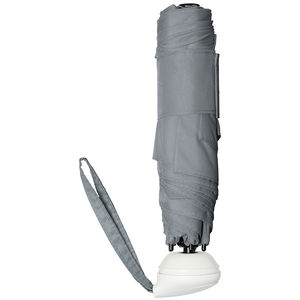 Parapluie publicitaire de poche|6 panneaux Gris Blanc 4