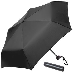 Parapluie publicitaire de poche|6 panneaux Noir Noir