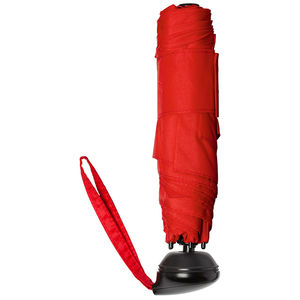Parapluie publicitaire de poche|6 panneaux Rouge Noir 4