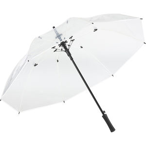 Parapluie puiblicitaire|Transparent Transparent Blanc