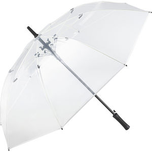 Parapluie puiblicitaire|Transparent Transparent Blanc 1